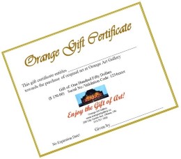 Orange Art Gallery Gift Certificate image